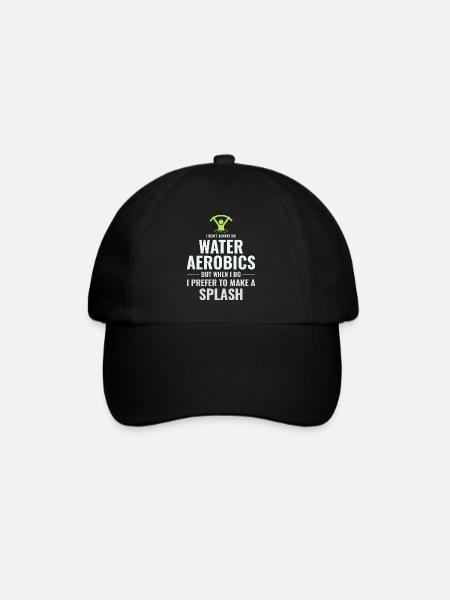 Wassergymnastik Wassergymnastik Aquafitness Aquagymnastik Lustig - Baseballkappe - Schwarz/Schwarz