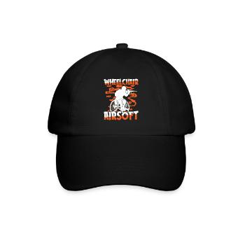 Airsoft Fauteuil roulant - Casquette classique - noir/noir - Devant