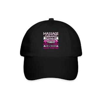 Massage Therapist Massage Therapist Jobs - Baseball Cap - black/black - Front