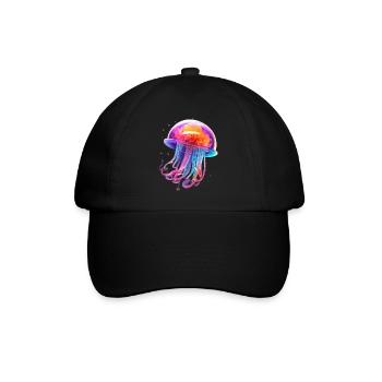 Méduse arc-en-ciel LGBTQIA+ - Casquette classique - noir/noir - Devant