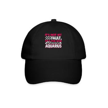 Aquarius Married A Aquarius Horoscope - Baseball Cap - black/black - Front