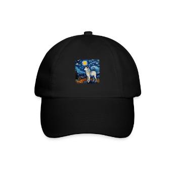 Malamute d’Alaska Van Gogh nuit étoilée - Casquette classique - noir/noir - Devant