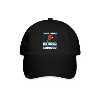 Tennis de table Ping-pong à la retraite - Casquette classique - noir/noir - Devant