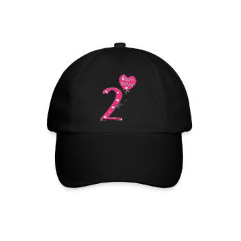 2 Birthday Happy Birthady - Baseball Cap - black/black - Front