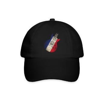 France Flag Guitare - Casquette classique - noir/noir - Devant