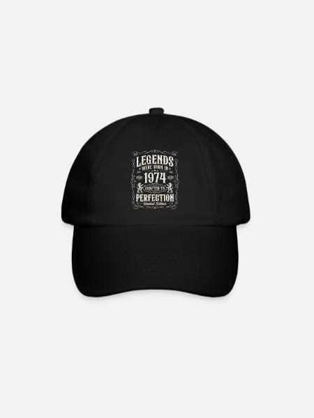 Jahrgang 1974 geboren Legenden Geburtstag Geschenk - Baseballkasket - sort/sort