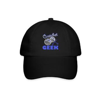 Crocheting Crochet Geek - Baseball Cap - black/black - Front