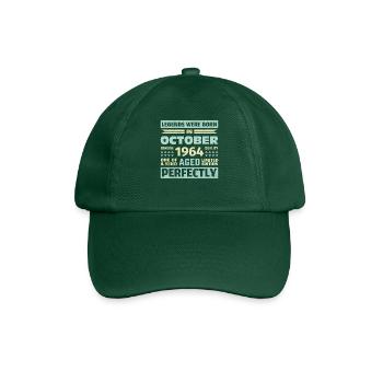 59th Birthday October Vintage 1964 Vintage - Baseball Cap - bottle green - Front