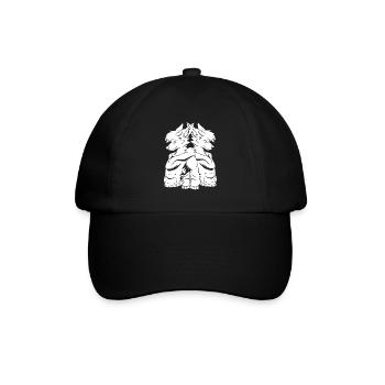 Furry Fandom Fursuits Foxes - Baseball Cap - black/black - Front