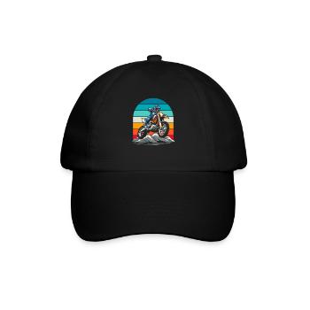 Mx Motocross Dirt Bike - Baseball Cap - black/black - Front