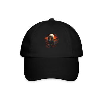 Lion, King, Mighty, Animal, Wildlife, Majestic, Courage - Baseball Cap - black/black - Front