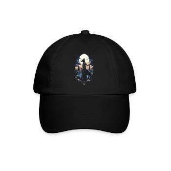 Anubis God Gaming Egyptian - Baseball Cap - black/black - Front