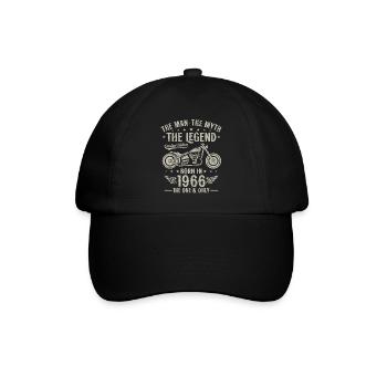 1966 Vintage homme mythe légende moto - Casquette classique - noir/noir - Devant