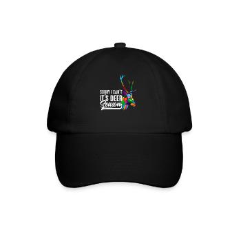 Entschuldigung, ich kann nicht - Baseballkappe - Schwarz/Schwarz - Vorne
