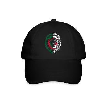 Algerian lion - Algeria gift idea - Baseball Cap - black/black - Front