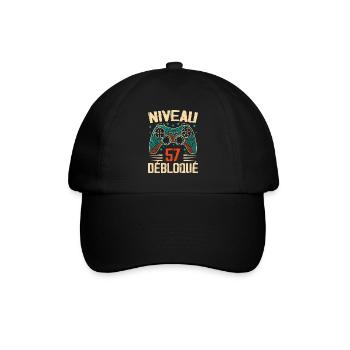 1966 58th Anniversary Gifts, 58 Year Adventure - Baseball Cap - black/black - Front