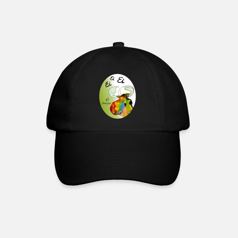 Ei Ei Ei Regenbogenei - Baseballkappe - Schwarz/Schwarz
