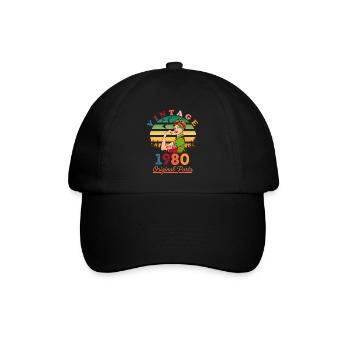 Vintage 1980's - Baseball Cap - black/black - Front
