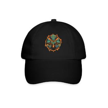Gieriger Goblin Oni - Baseballkappe - Schwarz/Schwarz - Vorne