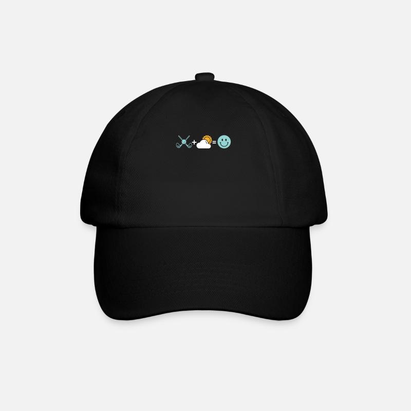 Golf Golfer Golfen - Baseballkappe - Schwarz/Schwarz