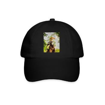 Great hornbill Bird - Baseball Cap - black/black - Front