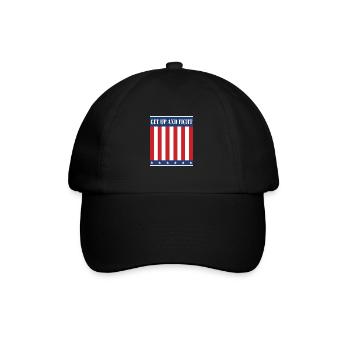 Lève-toi et bats-toi ! - Casquette classique - noir/noir - Devant