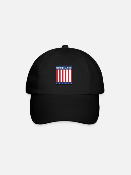 Keep Calm and Fight - Stay calm and fight! - Baseball Cap - black/black