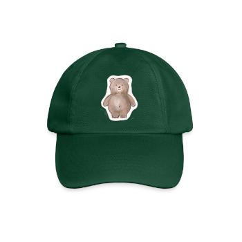 Dicker Bär - Baseballkappe - Flaschengrün - Vorne