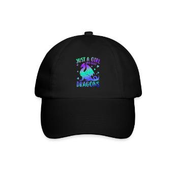 T-shirt Dragon Conte de fées Dragon Kanji japonais - Casquette classique - noir/noir - Devant