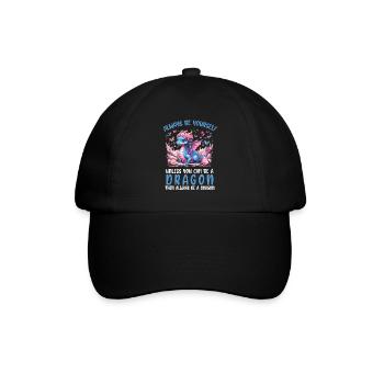 T-shirt Dragon Conte de fées Dragon Kanji japonais - Casquette classique - noir/noir - Devant