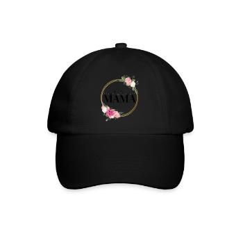 Beste Mama - Baseballkappe - Schwarz/Schwarz - Vorne