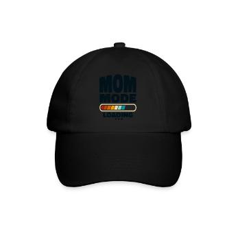 Funny Mom Mode Loading Quote Best Mom Ever - Baseball Cap - black/black - Front