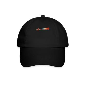Tricot ECG Heartbeat - Casquette classique - noir/noir - Devant
