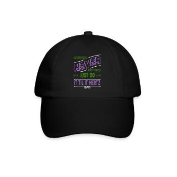 humor job retired bday engineer craft geek - Baseballkappe - Schwarz/Schwarz - Vorne