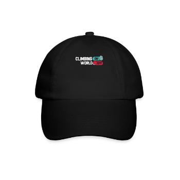 Climbing Climber Climbing On World Off - Baseball Cap - black/black - Front