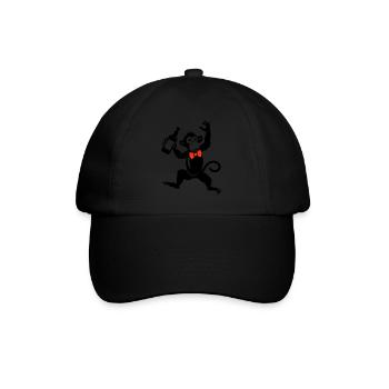 Monkey Funny Party Bachelor Groom Groom - Baseball Cap - black/black - Front