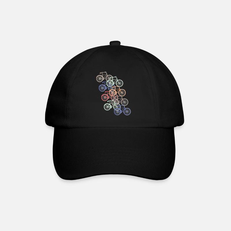 Retro Bikes - Baseball Cap - black/black