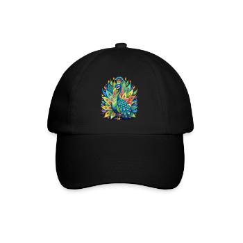 Magie du paon - Casquette classique - noir/noir - Devant