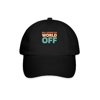 Rodeo Bullenreiten Bull Riding On World Off - Casquette classique - noir/noir - Devant