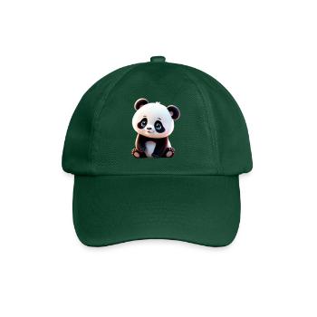 Baby Panda/ Pandabärchen - Baseballkappe - Flaschengrün - Vorne