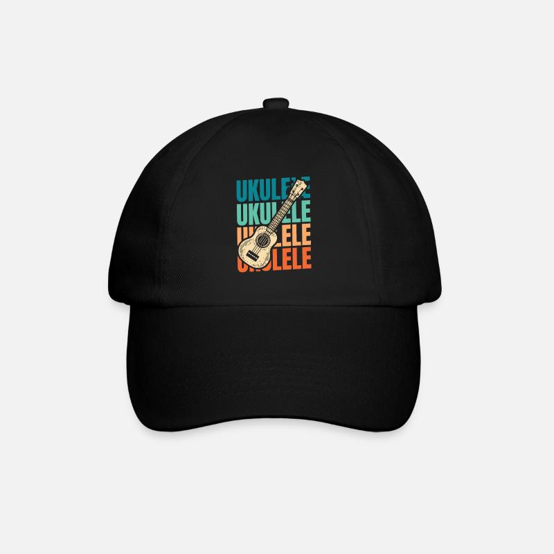 Ukulele - Baseball Cap - black/black