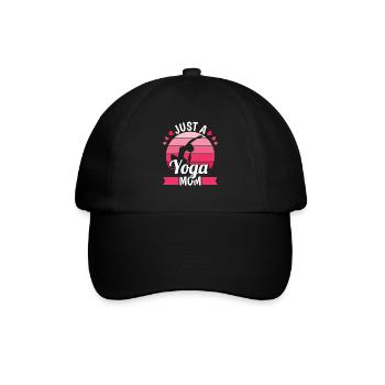 Yoga Just A Yoga Mom - Baseball Cap - black/black - Front