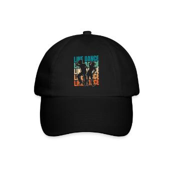 Line Dance - Baseball Cap - black/black - Front