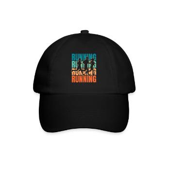 Xc Runner Course de cross-country - Casquette classique - noir/noir - Devant