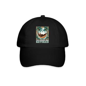 Légende Retraite Ours Cadeau de pension de retraité - Casquette classique - noir/noir - Devant