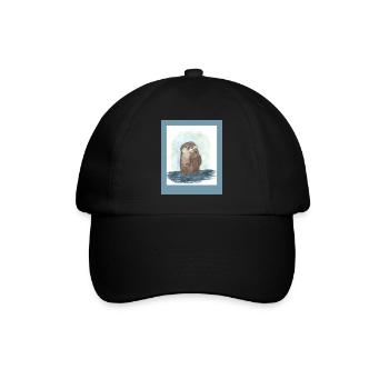 240328 Loutre 2 - Casquette classique - noir/noir - Devant