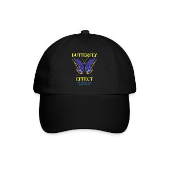 Techno Geschenk Rave Festival Party Musik Tekk EDM - Baseballkappe - Schwarz/Schwarz - Vorne