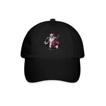 Weihnachtsmann Santa Claus Christmas Weihnachten - Baseball Cap - black/black - Front