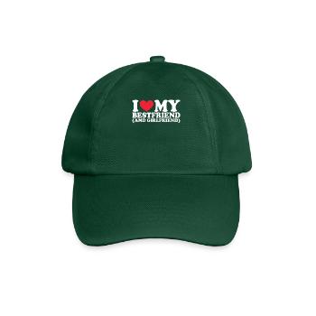 Petite amie Petite amie Relation Couple Amour Couple - Casquette classique - vert bouteille - Devant