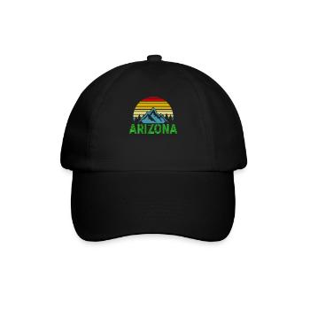 État de l’Arizona, Sedona, Phoenix, Grand Canyon, Arizona - Casquette classique - noir/noir - Devant